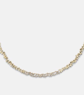 Halskette aus 18kt Gelbgold mit Diamanten | Suzanne Kalan