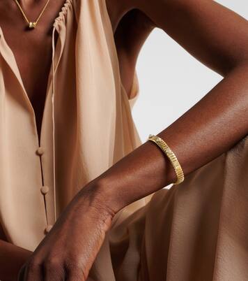 Bvlgari Tubogas 18kt gold bracelet with diamonds  | Bvlgari