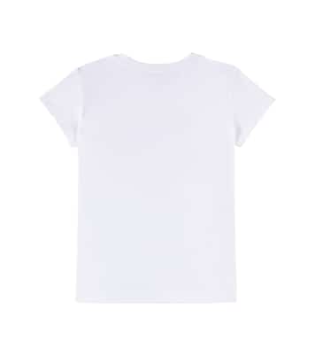 Embellished cotton-blend jersey T-shirt | Monnalisa