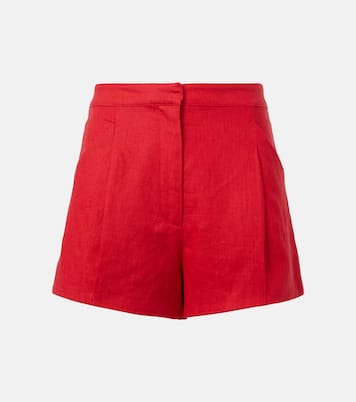 Rosalie high-rise linen shorts | Posse