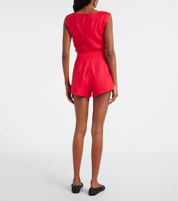 Rosalie high-rise linen shorts | Posse