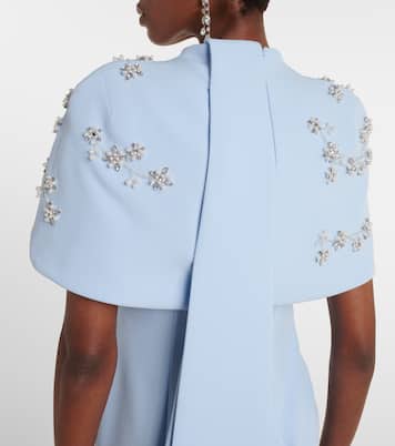 Embellished caped gown | Safiyaa