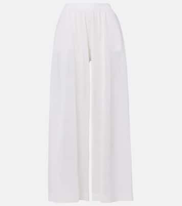 Linen and silk wide-leg pants | Alaïa