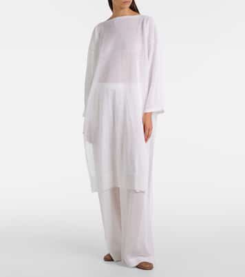Linen and silk wide-leg pants | Alaïa