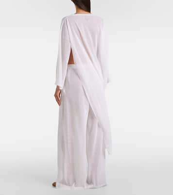 Linen and silk wide-leg pants | Alaïa