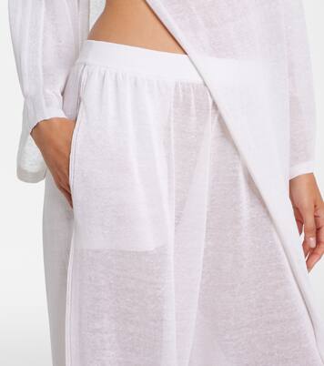 Linen and silk wide-leg pants | Alaïa