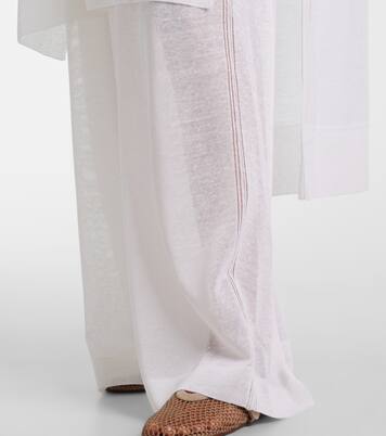 Linen and silk wide-leg pants | Alaïa