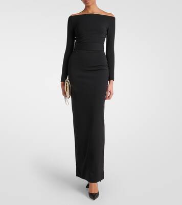 Robe à encolure bardot Sabina | Solace London