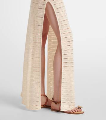 Floral-appliqué crochet maxi dress | Same