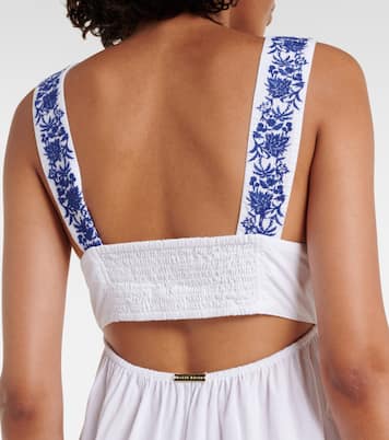 Besticktes Maxikleid Cannes aus Baumwolle | Heidi Klein