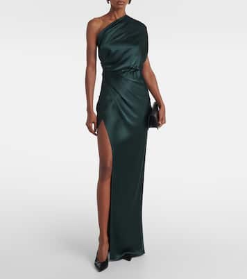 Draped silk satin gown | The Sei