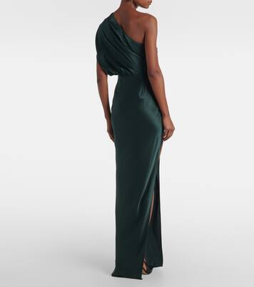 Draped silk satin gown | The Sei
