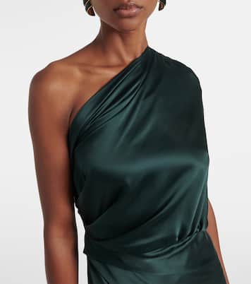 Draped silk satin gown | The Sei