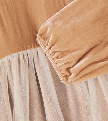 Baby Nyssa velvet and tulle bodysuit | Bebe Organic