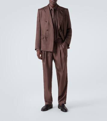Double-breasted silk twill blazer | Dolce&Gabbana