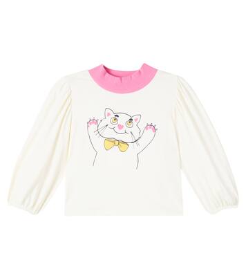 Printed cotton-blend sweatshirt | Mini Rodini