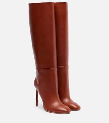 Sellier 105 leather knee-high boots | Aquazzura