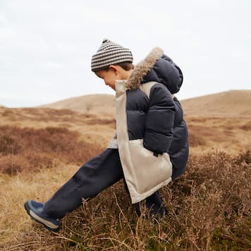Jasper corduroy puffer jacket | Wheat
