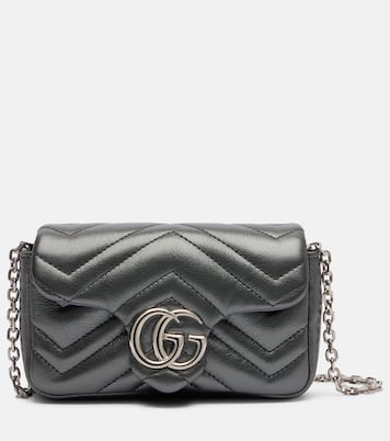 Borsa a spalla GG Marmont Mini in pelle | Gucci