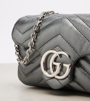 Borsa a spalla GG Marmont Mini in pelle | Gucci