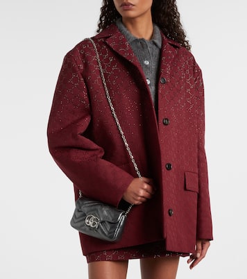 Borsa a spalla GG Marmont Mini in pelle | Gucci