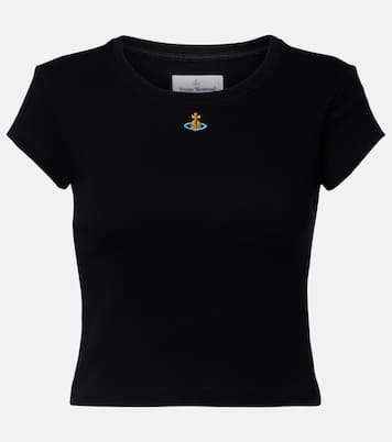 Peru cropped cotton-blend jersey T-shirt | Vivienne Westwood