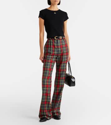 Peru cropped cotton-blend jersey T-shirt | Vivienne Westwood