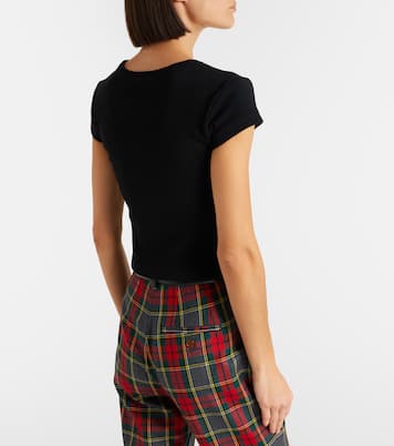 Peru cropped cotton-blend jersey T-shirt | Vivienne Westwood