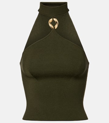 Renlen halterneck wool top | Simkhai