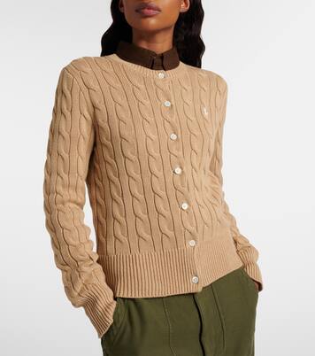 Cable-knit cotton cardigan | Polo Ralph Lauren