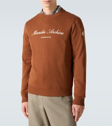 Sweat-shirt Archivio en coton mélangé à logo | Moncler