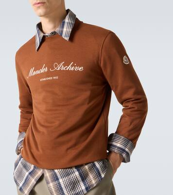 Sweat-shirt Archivio en coton mélangé à logo | Moncler