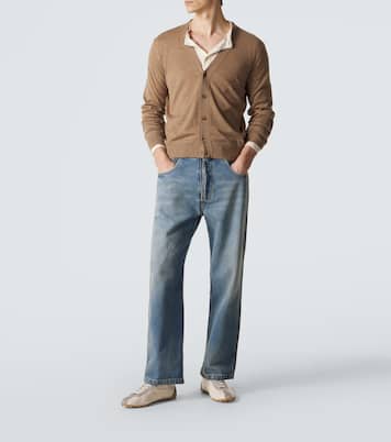 Sprinters suede-trimmed leather sneakers | Maison Margiela