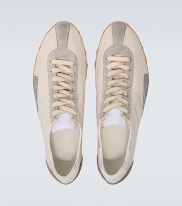 Sprinters suede-trimmed leather sneakers | Maison Margiela
