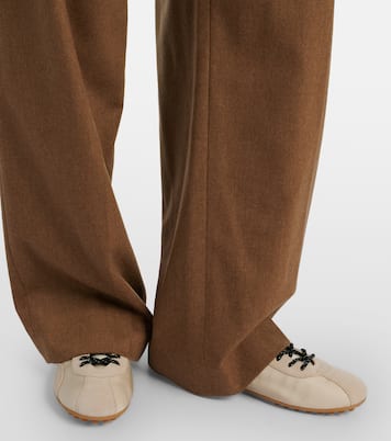 Sneakers aus Satin mit Veloursleder | Tod's