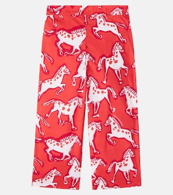 Pantalon Horse imprimé en coton | Stella McCartney Kids