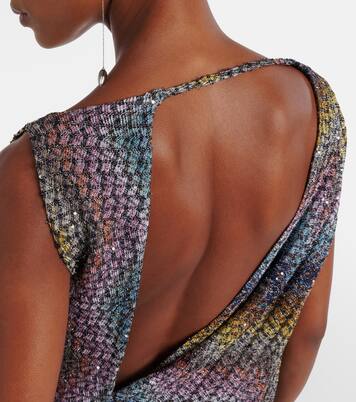 Sequined knitted lamé top | Missoni