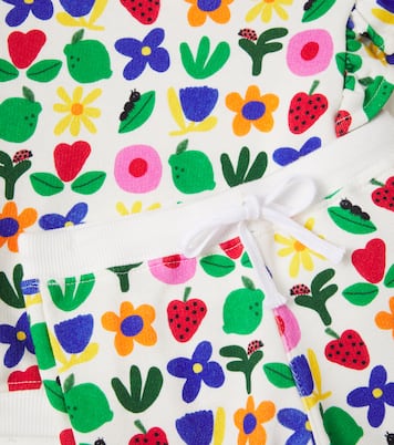 Baby printed cotton-blend sweatshirt and sweatpants set | Fábula