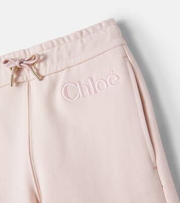 Logo cotton sweatpants | Chloé Kids