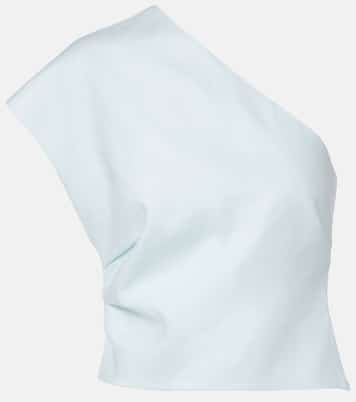 One-shoulder linen top | SIR