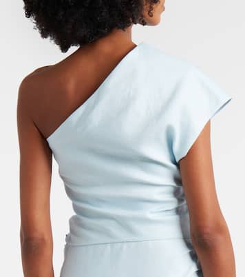 One-shoulder linen top | SIR