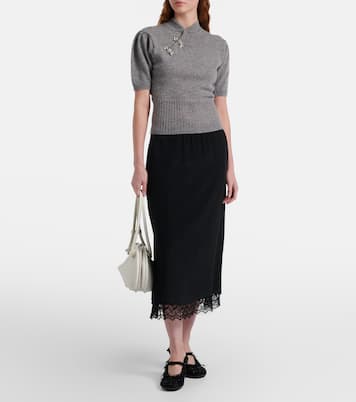 Embellished cashmere sweater | Simone Rocha