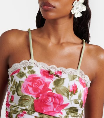 Bedruckter Body mit Spitze | Chloé