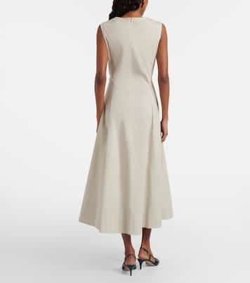 Midikleid Porcelain aus Popeline | Oscar de la Renta