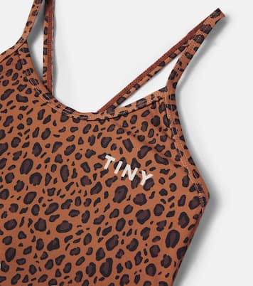 Costume intero con stampa leopardata | Tinycottons