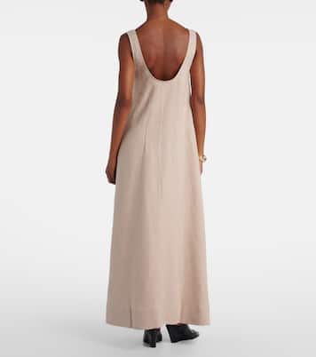 Capri linen maxi dress | Asceno