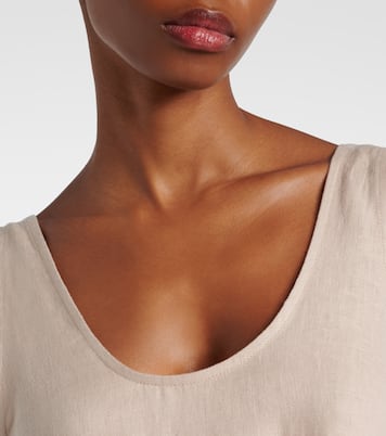 Capri linen maxi dress | Asceno