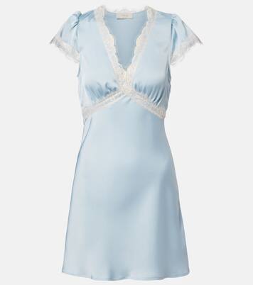 Verena lace-trimmed satin minidress | Faithfull