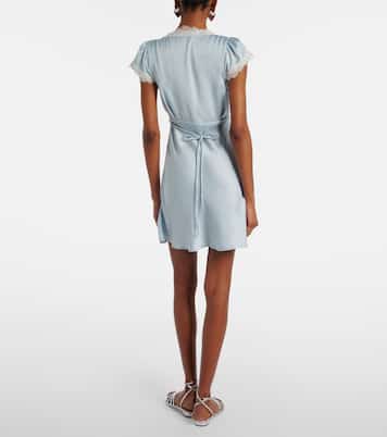 Verena lace-trimmed satin minidress | Faithfull