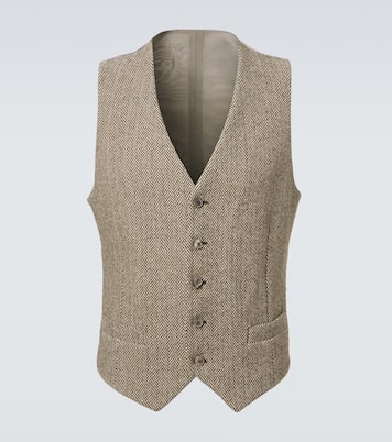 Archivio cotton and wool-blend vest | Giorgio Armani